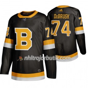 Män Ishockey Boston Bruins tröja Jake DeBrusk 74 Adidas 2019-20 Svart Authentic